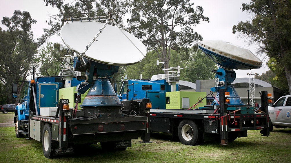 Los móviles del Operativo Relámpago, que salieron a "cazar" tormentas por el país. (Foto: MCYT)