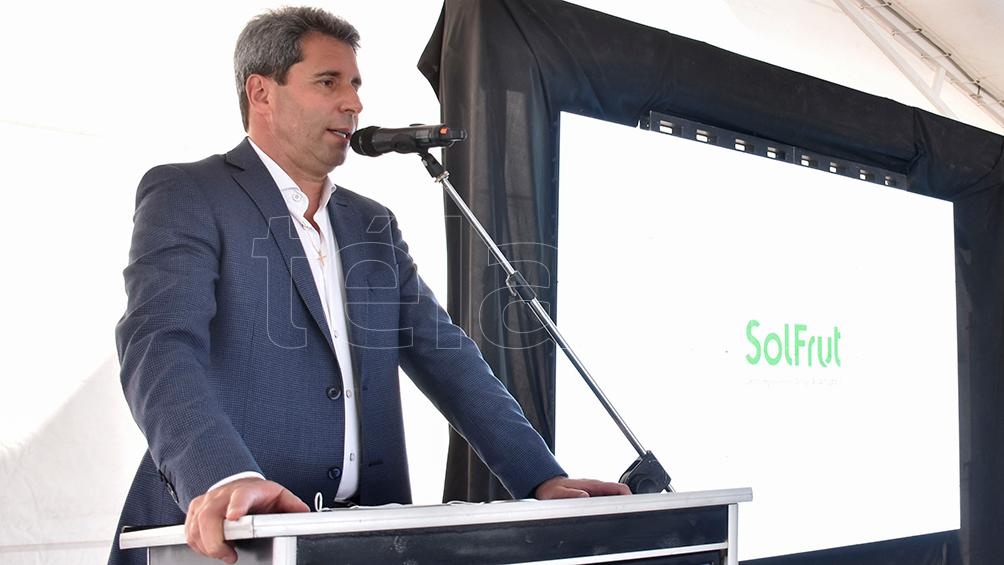 Uñac estuvo acompañado por vicegobernador Roberto Gattoni. (Foto: Ruben Paratore)