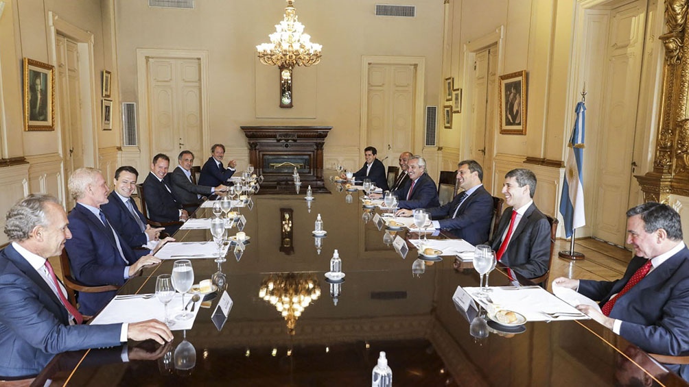 Las partes remarcaron el objetivo de "encontrar soluciones de manera conjunta". Foto: Presidencia.