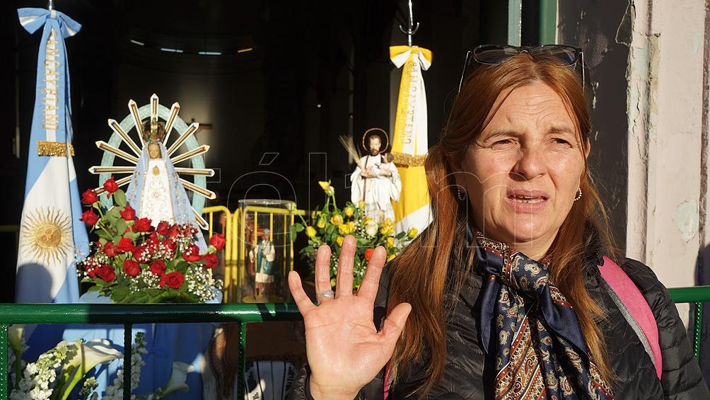 "Madre del Pueblo, te pedimos por la salud y el trabajo" es el lema de la peregrinación. Foto: Pepe Mateos. "Madre del Pueblo, te pedimos por la salud y el trabajo" es el lema de la peregrinación. Foto: Pepe Mateos.