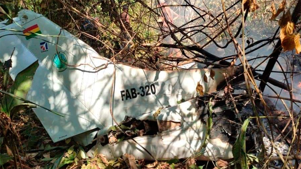 La avioneta era un "Cessna C-206 matrícula FAB-320, asignada al Grupo Aéreo "62" de Riberalta". Foto: Captura TW @abi_bolivia