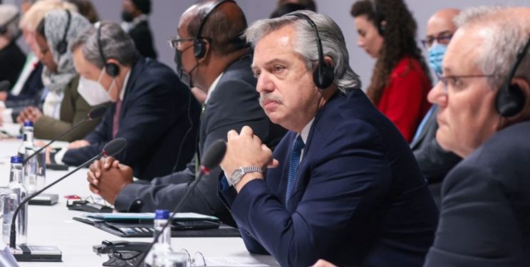 El Presidente sugirió en Glasgow que el FMI cambie deuda por proyectos de medio ambiente