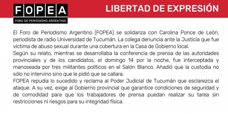 Elecciones en Tucumán: escándalo por denuncias de abuso sexual a periodistas en la Gobernación