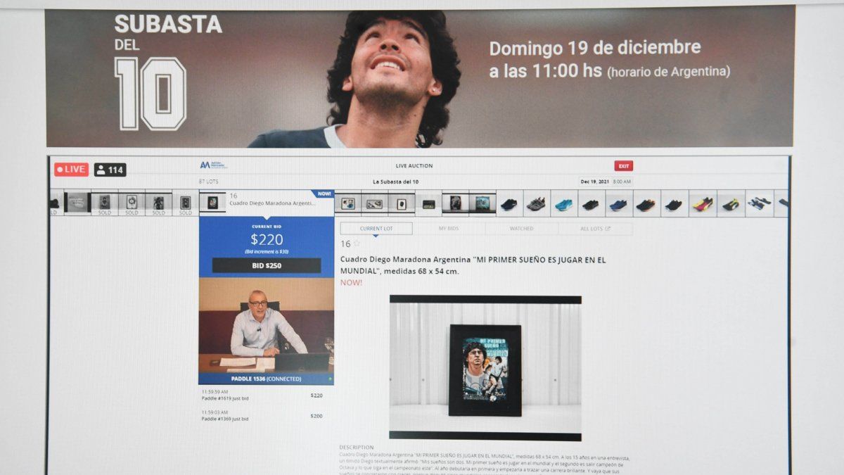 Subasta de bienes de Maradona: la emblemática casa de Villa Devoto quedó sin compradores