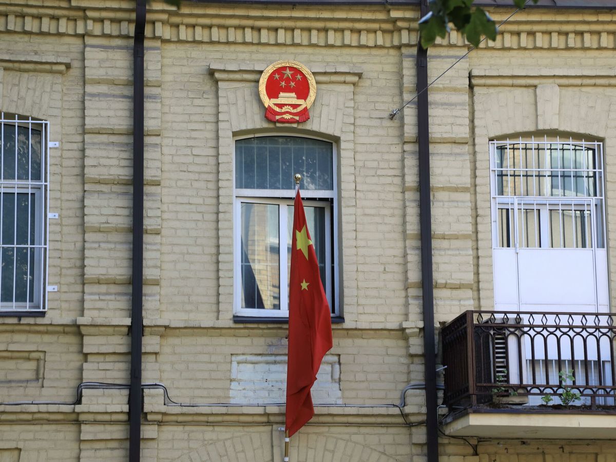 Foto: La embajada china en Vilna, Lituania (EFE/Valda Kalnina)