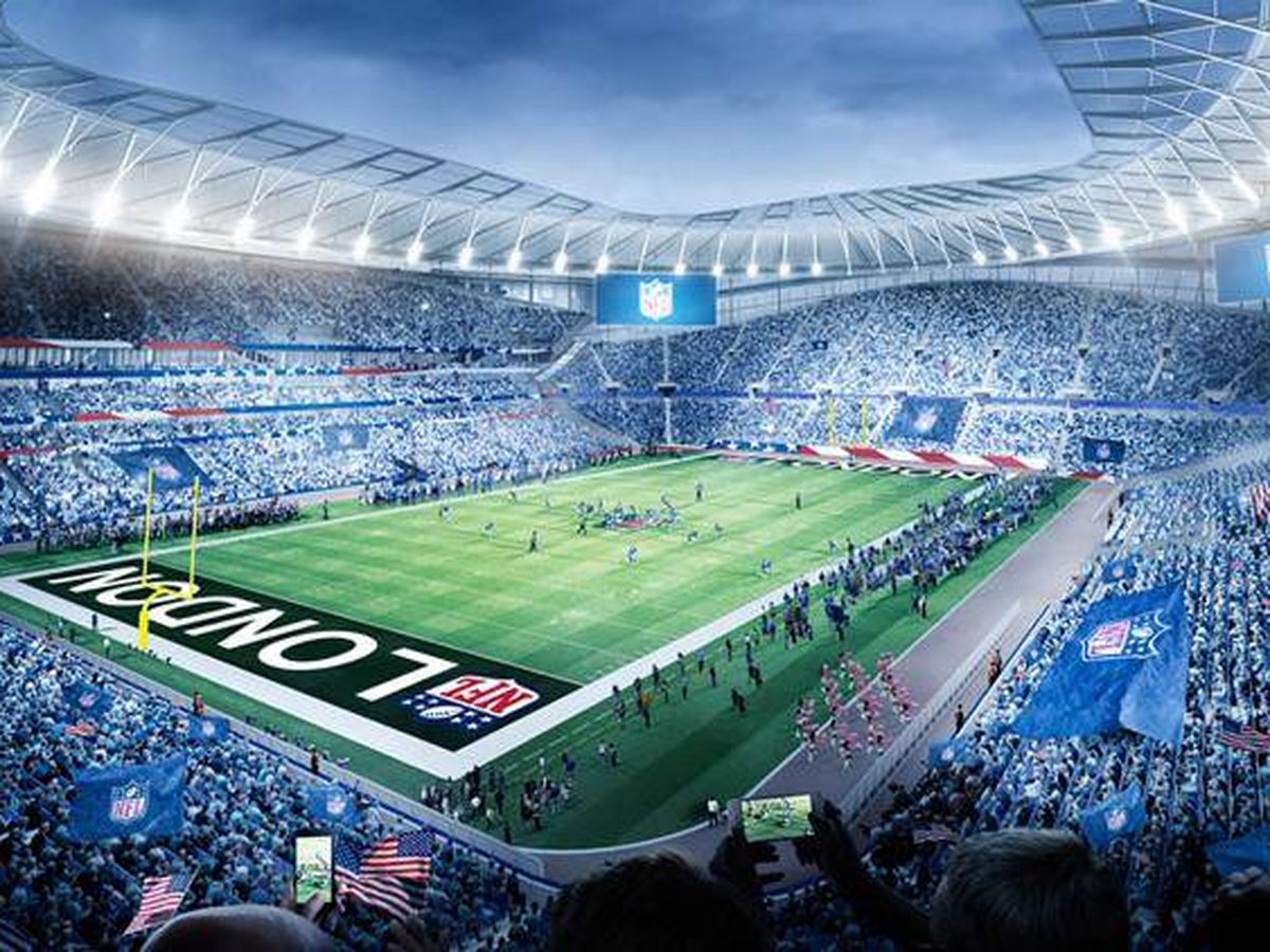 Foto: Así es el Tottenham Stadium en un partido de la NFL.