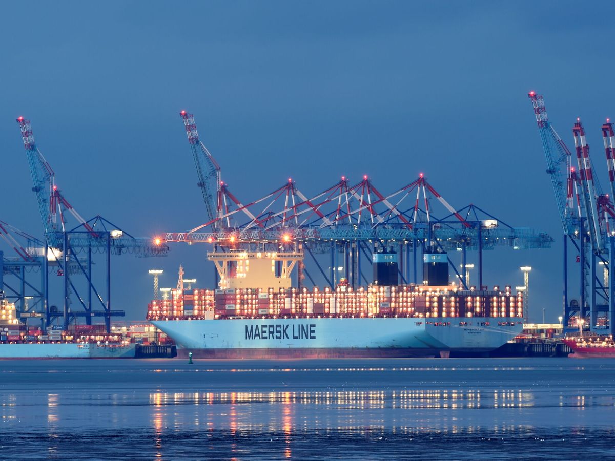Foto: Imagen de varios barcos cargueros en Alemania. (Reuters/Fabian Bimmer)