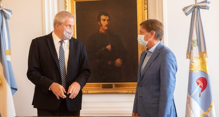 Rodolfo Suarez recibió al ministro de Educación de la Nación