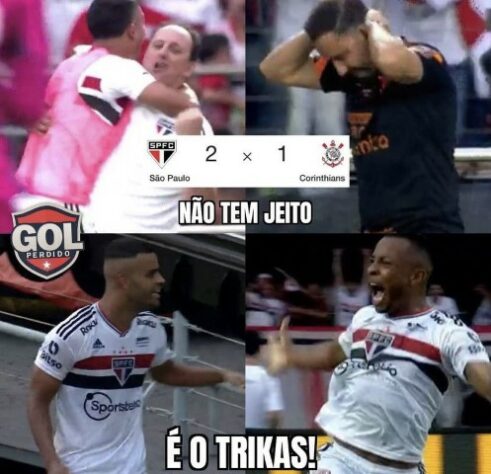 Memes da derrota do São Paulo para o Corinthians