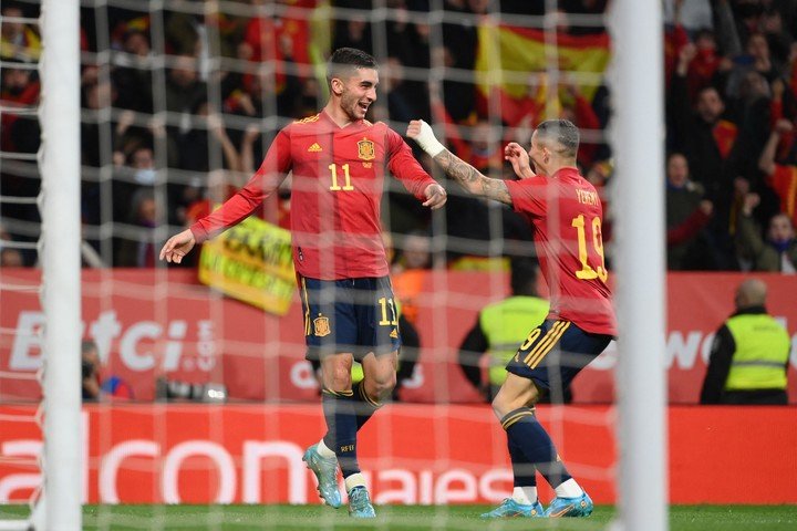 Ferran Torres marcó el 1-0 (AFP).