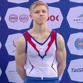 La llamativa explicación que dio el gimnasta ruso por llevar la Z en el pecho
