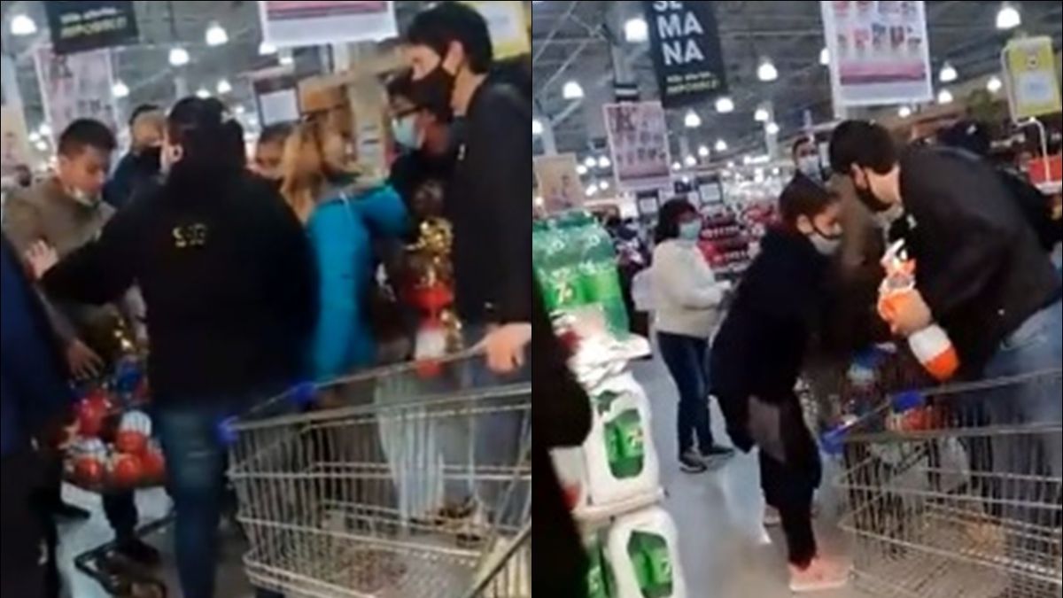 Locura en un supermercado: golpes y forcejeos por un huevo de pascua en oferta