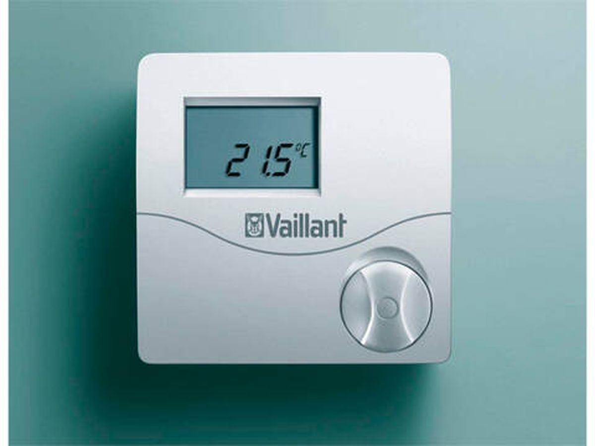 Foto: Termostato modulable de calefacción.