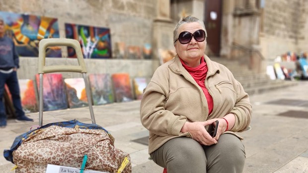 Naida Abanovich, del plató de televisión a las colas del hambre