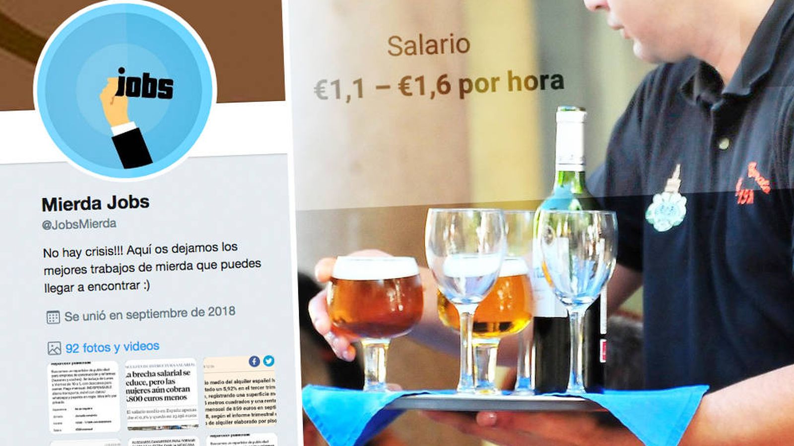 Foto: Cuenta de Twitter de Mierda jobs.