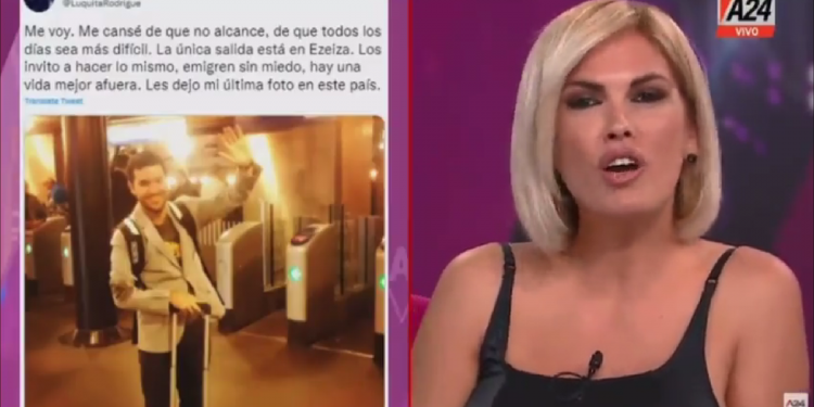 Papelón: Viviana Canosa confundió un tweet de broma de los jóvenes que se quieren ir del país
