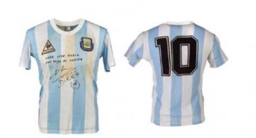 Diego Maradona: subastarán otra camiseta que usó en el Mundial ’86