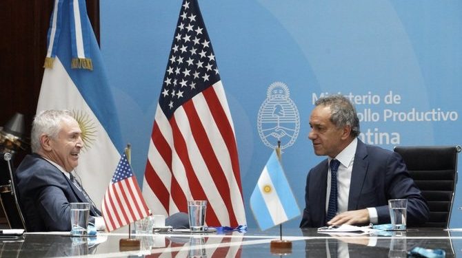 Stanley y Scioli se reunieron antes del encuentro entre Fernández y Biden
