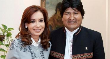El apoyo de Evo Morales a Cristina: 