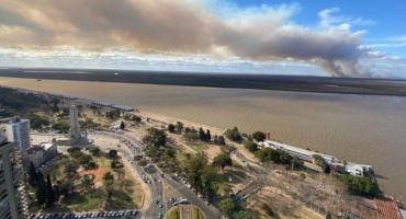 Por el humo de las quemas, en Rosario alertan sobre 