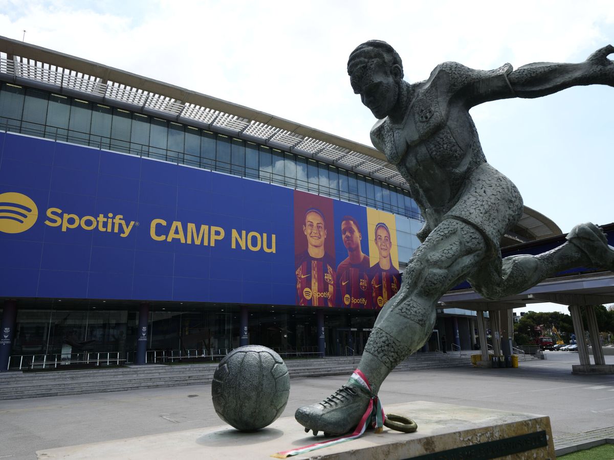 Foto: Nuevo patrocinio del Camp Nou. (EFE/Alejandro García)