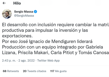 La productora mendocina Gabriela Lizana se incorpora al equipo de Sergio Massa