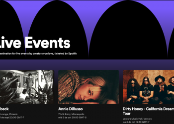 Spotify lanza una nueva función que permitirá comprar entradas desde la aplicación