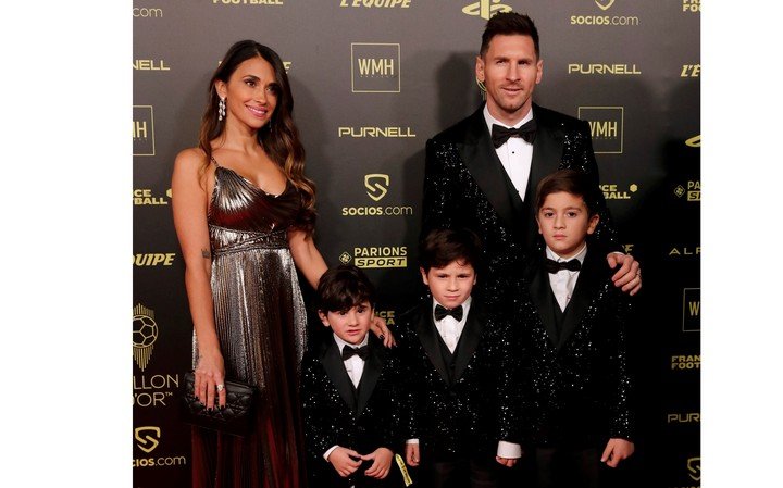Los Messi en la gala del Balón de Oro.