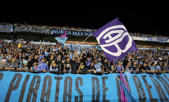Los hinchas de Belgrano. Twitter Belgrano.