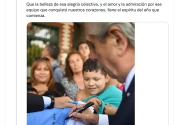 Alberto Fernández celebró su único logro: “Este año será, para siempre, el año en que salimos campeones del mundo”