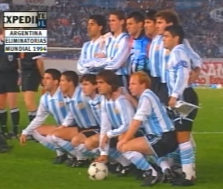 La formación de Argentina ante los australianos.