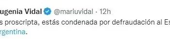 La respuesta de la oposición a Cristina Kirchner no se hizo esperar: “No estás proscripta, estás condenada”