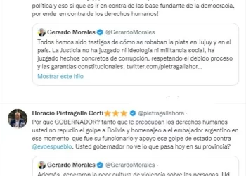 Gerardo Morales cruzó a Pietragalla por Milagro Sala: “Hemos sido testigos de cómo se robaban la plata en Jujuy”
