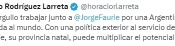 Rodríguez Larreta sumó el apoyo del ex canciller Jorge Faurie, quien busca posicionarse en Santa Fe