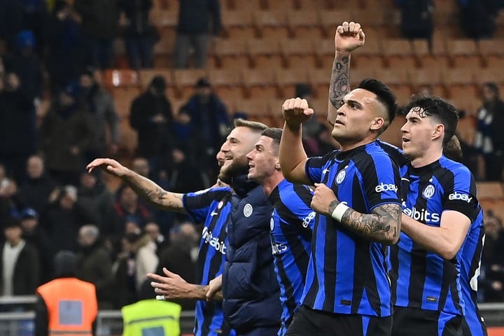 Lautaro Martínez guiará al Inter en Champions.
(AFP)