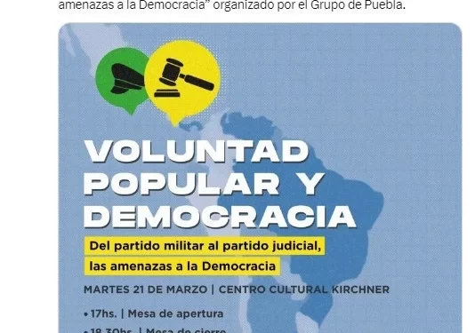 CFK expondrá sobre el Poder Judicial como una “amenaza a la democracia” y recibirá el apoyo del Grupo de Puebla