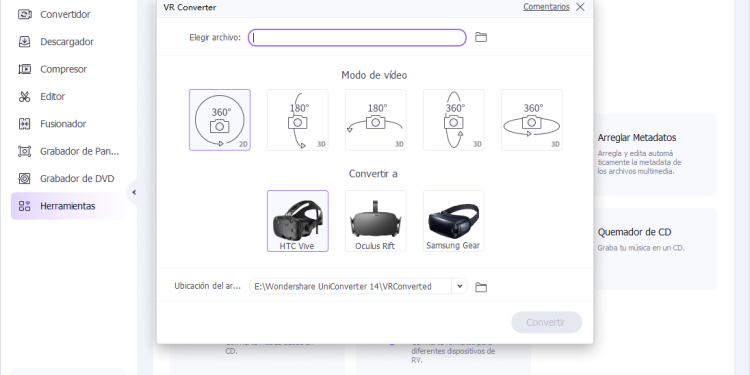 ¿Cómo convertir videos en formato VR?