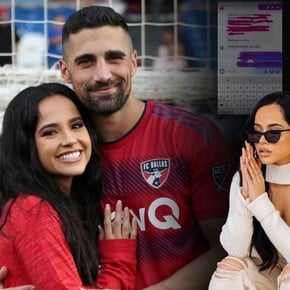 El futbolista argentino que es novio de Becky G y lo acusaron con pruebas de serle infiel