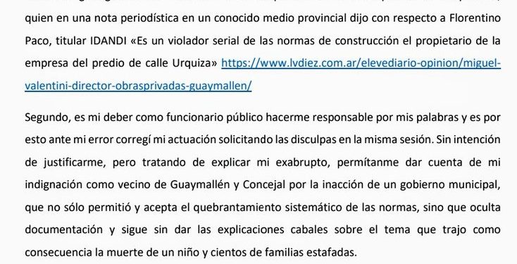El concejal José Pozzoli pidió disculpas por sus dichos sobre violación en Guaymallén