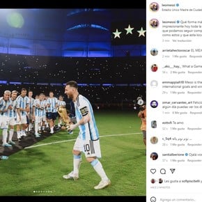 El mensaje de Messi post último festejo