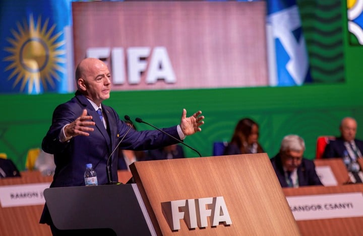 Gianni Infantino agradece a los delegados de los 211 países que integran la FIFA (Reuters)