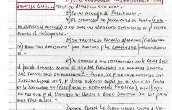 Hace 28 años, a Carlos Menem le mataban un hijo y le daban un duro mensaje