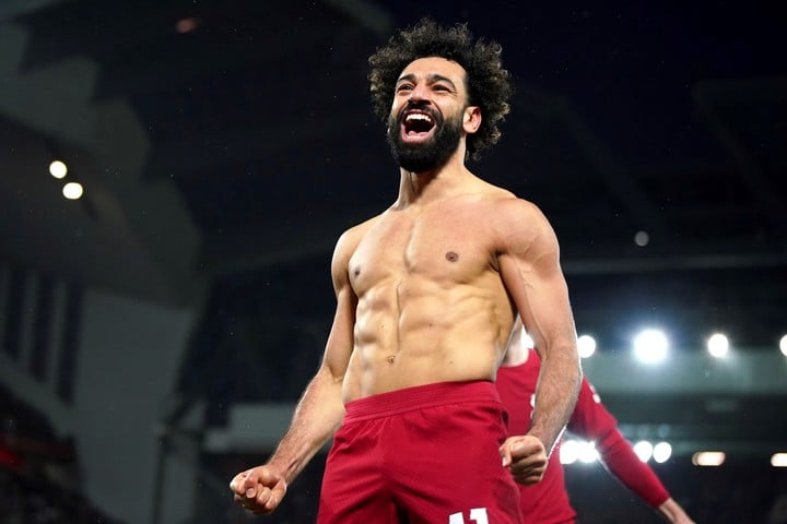 Salah, récord en la goleada. (Foto: AP)