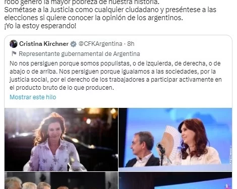 Patricia Bullrich refutó a Cristina Kirchner: “La Justicia la persigue porque se la llevaron toda”