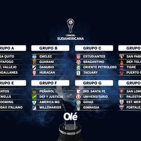 Copa Sudamericana: los grupos de cada uno de los argentinos