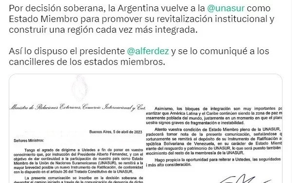 Al pedo pero temprano: el Gobierno de Alberto Fernández oficializó la vuelta a la Unasur