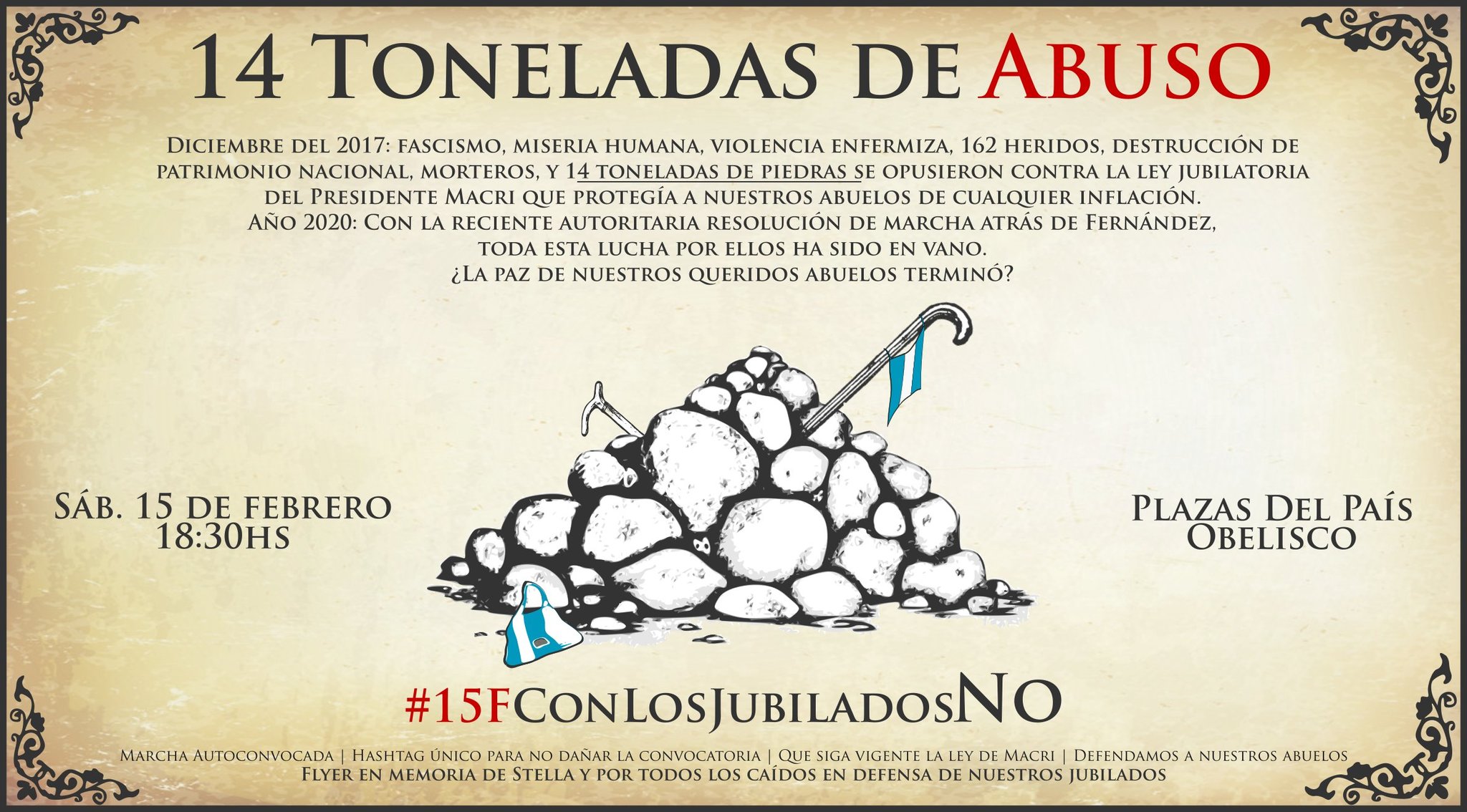 Al final, llovieron piedras