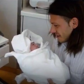 Recuerdo inédito: el video retro de Demichelis junto a Bastian en el día de su nacimiento