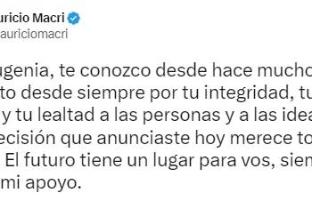Macri “bancó” a María Eugenia Vidal tras bajarse de la candidatura presidencial