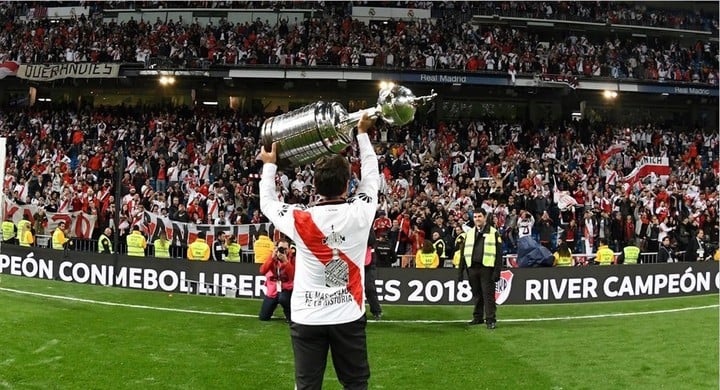 Gallardo, con la Libertadores 2018 (Prensa River). 